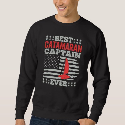 Sweatshirt Catamaran Sailing Captain Sailor Best Catamaran Ca (Devant)