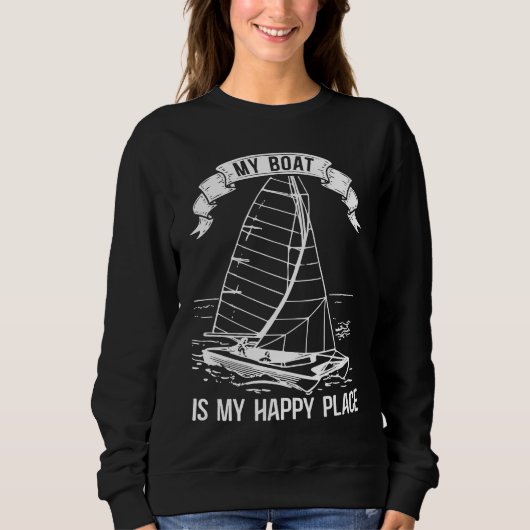 Sweatshirt Catamaran Two Hulls Sailing Quote Catamaran Captai (Devant)