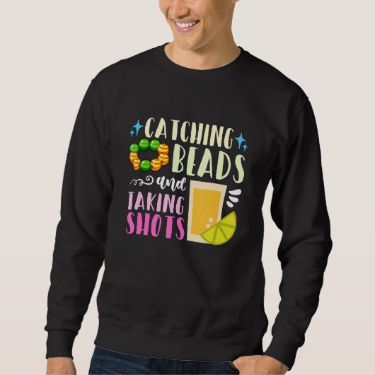 Sweatshirt Catching Beads And Take Shots Créer Beadwork Be (Devant)