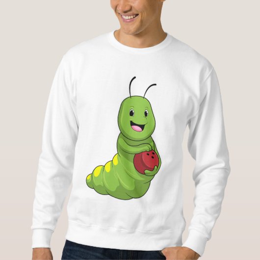 Sweatshirt Caterpillar au Bowling avec Bowling ball (Devant)