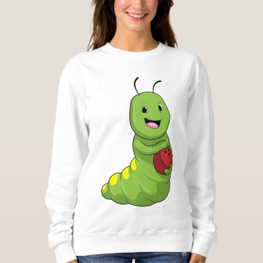 Sweatshirt Caterpillar au Bowling avec Bowling ball (Devant)