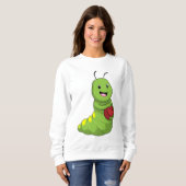 Sweatshirt Caterpillar au Bowling avec Bowling ball (Devant entier)