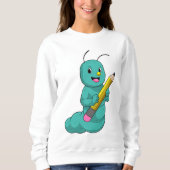 Sweatshirt Caterpillar avec crayon (Devant)