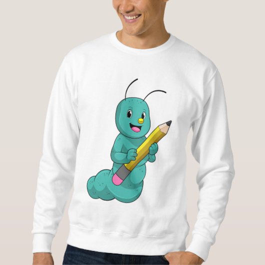 Sweatshirt Caterpillar avec crayon (Devant)