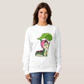 Sweatshirt Caterpillar avec feuille (Devant entier)