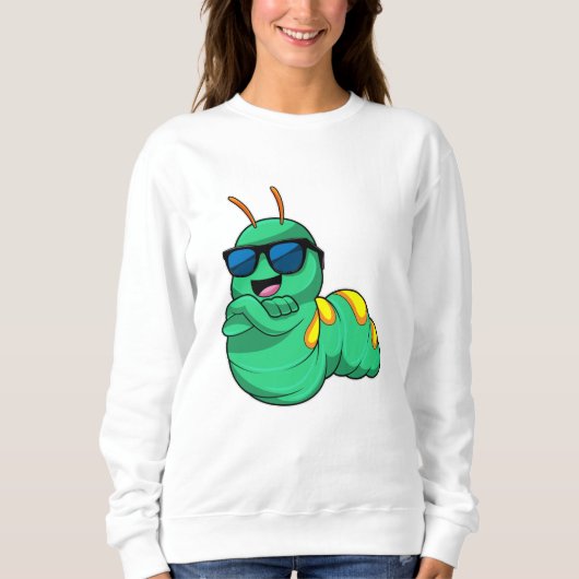 Sweatshirt Caterpillar avec lunettes de soleil (Devant)
