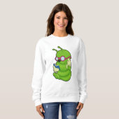 Sweatshirt Caterpillar avec lunettes de soleil & Réserver (Devant entier)