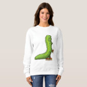 Sweatshirt Caterpillar en Patinage en ligne avec Patins en li (Devant entier)
