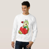 Sweatshirt Caterpillar with Apple (Devant entier)