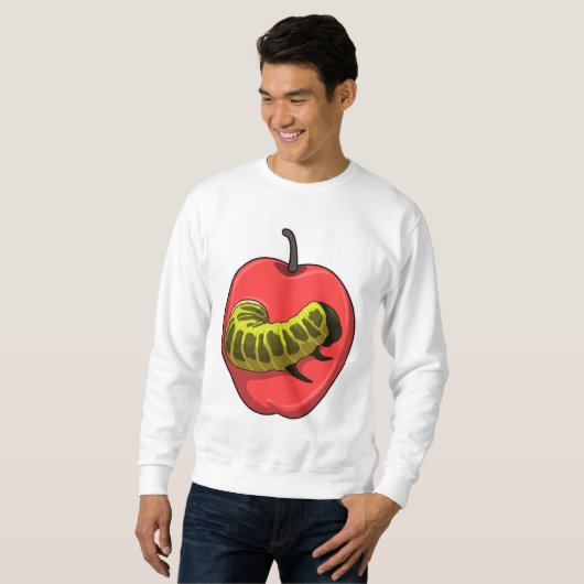Sweatshirt Caterpillar with Apple (Devant entier)