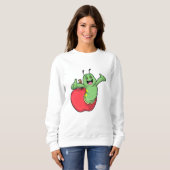 Sweatshirt Caterpillar with Apple (Devant entier)