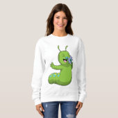 Sweatshirt Caterpillar with Flower (Devant entier)