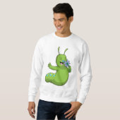 Sweatshirt Caterpillar with Flower (Devant entier)