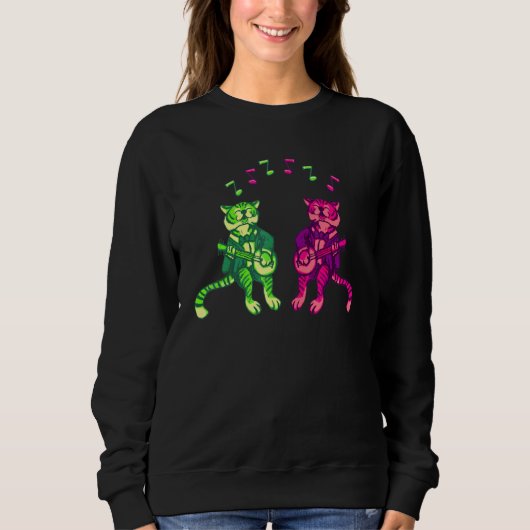 Sweatshirt Caterwaul Duet Catt Singing (Devant)