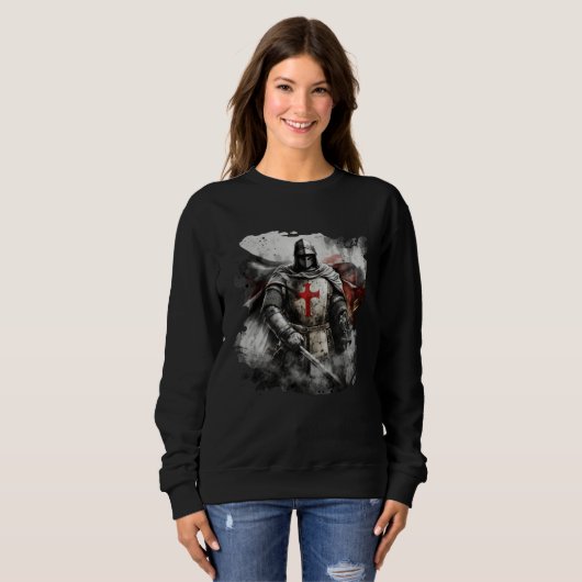 Sweatshirt Catholic Templar Knights Crusader (Devant entier)