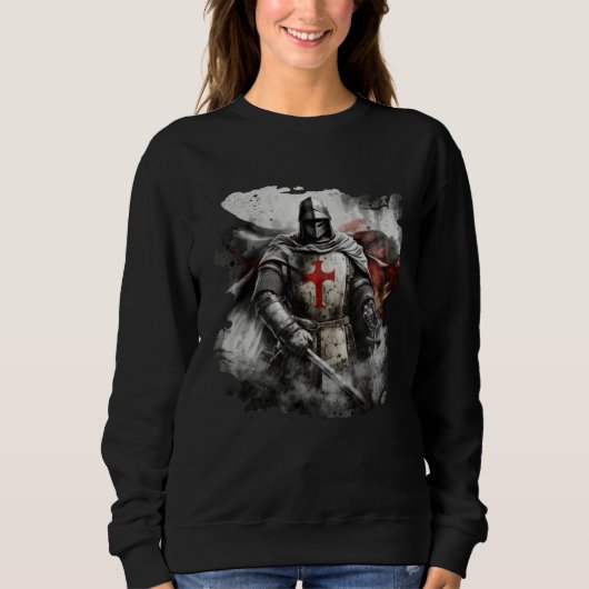 Sweatshirt Catholic Templar Knights Crusader (Devant)