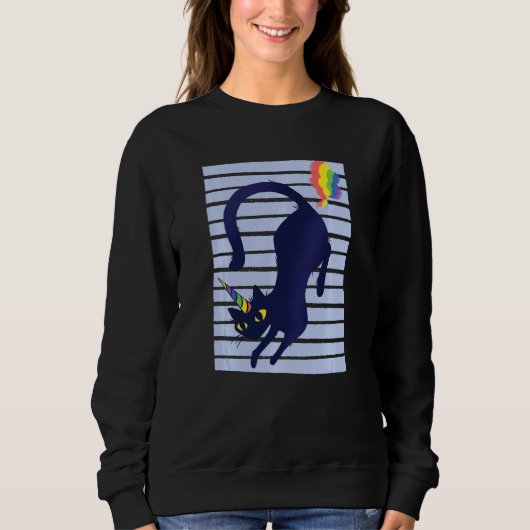 Sweatshirt Caticorn Chat Unicorn (Devant)