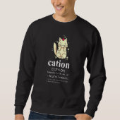 Sweatshirt Cation Cat  Cat Mom Cat Science (Devant)