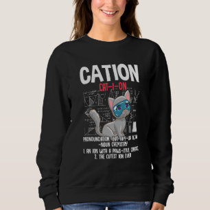 Sweatshirt Cation Pour Enseignant Chimie Humour Sciences Ense