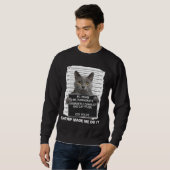 Sweatshirt Catnip M'A Fait Le Faire Drôle Cat Tee (Devant entier)