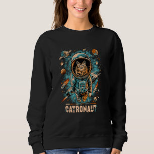 Sweatshirt Catronaute Graphic - Maine Coon Cat en Astron spat