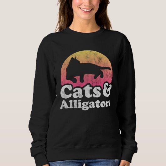 Sweatshirt Cats and Alligators Alligator for Men Women Boys o (Devant)