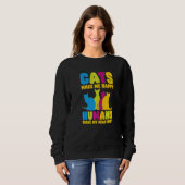 Sweatshirt Cats Make Me Happy Humans Make My Head Hurt Cats (Devant entier)