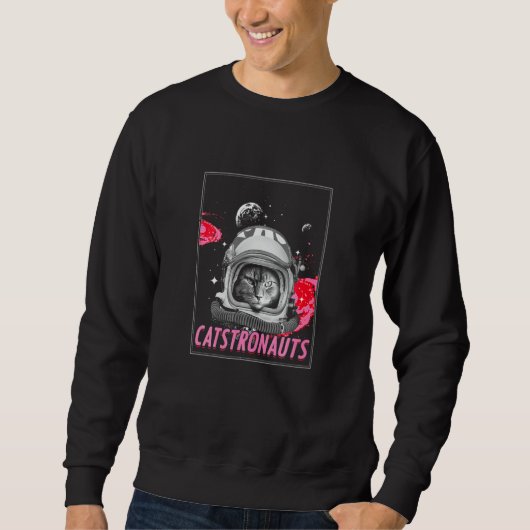 Sweatshirt Catstronaut Space Cat  Astronaut Scientist (Devant)