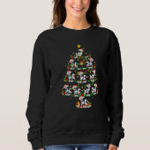 Sweatshirt Cattle  Xmas Lights Cattle Christmas Tree (Devant)