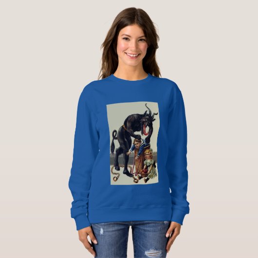 Sweatshirt cauchemar noël krampus (Devant entier)