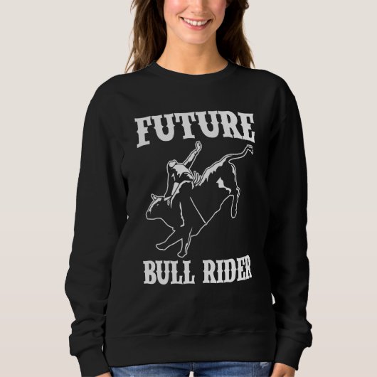 Sweatshirt Cavalier de Taureau en Formation Futur Cavalier de (Devant)