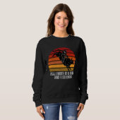 Sweatshirt Cavalier de taureau Rodéo de taureau 1 (Devant entier)