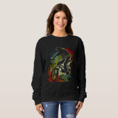 Sweatshirt Cavalier Extrême BMX Graphique pour Hommes Femmes  (Devant entier)