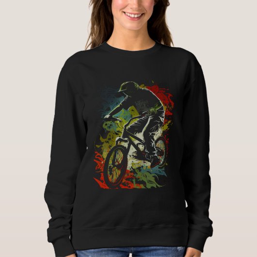 Sweatshirt Cavalier Extrême BMX Graphique pour Hommes Femmes  (Devant)