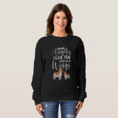 Sweatshirt Cavalier King Certains Anges Ont de la Fourrure Au (Devant entier)
