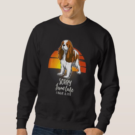 Sweatshirt Cavalier King Charles Spaniel Ckcs Vintage (Devant)