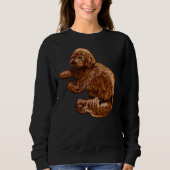Sweatshirt Cavalier King Charles Spaniel Poodle Cavapoo Chiot (Devant)