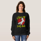 Sweatshirt Cavalier Tête Haute Talons Bas (Devant entier)