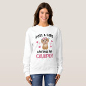 Sweatshirt Cavapoo Dog Girl Cavoodle Amoureux des chiens Cava (Devant entier)