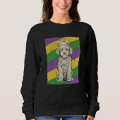 Sweatshirt Cavapoo Jester Mardi Gras Doodle Dog Mom or Dad (Devant)