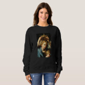 Sweatshirt Cavarozzi avec anges Peinture de la Renaissance ch (Devant entier)