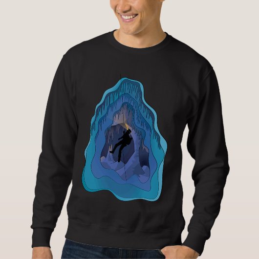 Sweatshirt Cave Explorer Funny Caving  Caver Speleology Spelu (Devant)