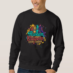Sweatshirt Ccrayons cassés encore couleur - Mental Health