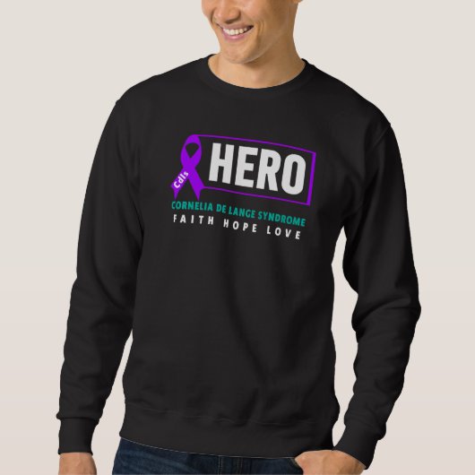 Sweatshirt Cdls Sensibilisation Cdls Hero Cornelia De Lange S (Devant)