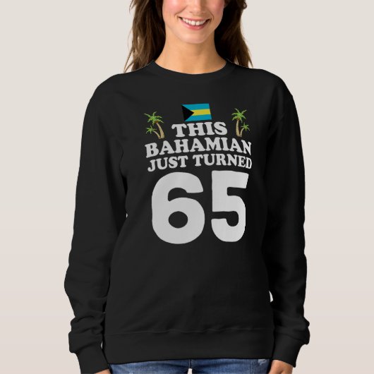 Sweatshirt Ce Bahaméen vient de tourner 65 Bahamas 65ème anni (Devant)