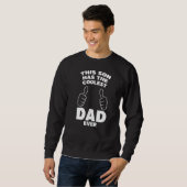 Sweatshirt Ce Fils A Le Père Le Plus Coolé Jamais (Devant entier)