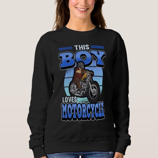 Sweatshirt Ce Garçon Aime La Motocross Quad Racing (Devant)