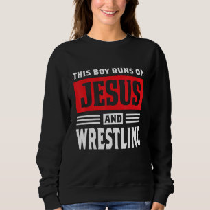 Sweatshirt Ce Garçon Se Déplace Sur Jésus Et Lutte Contre Chr