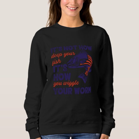 Sweatshirt Ce n'est pas la profondeur que vous pêchez, c'est (Devant)