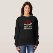 Sweatshirt Ce n'est pas une pastèque - Palestinien keffiyeh (Devant entier)